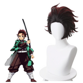 Tanjirou Wig Outfit Cosplay Halloween Carnival Props